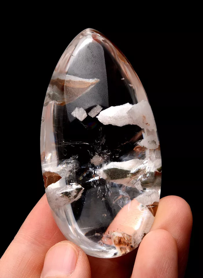 Natural Rare Healing Calcite Quartz Crystal Mineral Pendants 67*35*26mm