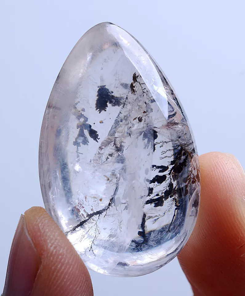 12.41g Natural Rare Tree Type Quartz Crystal Woman Energy Stone Pendant