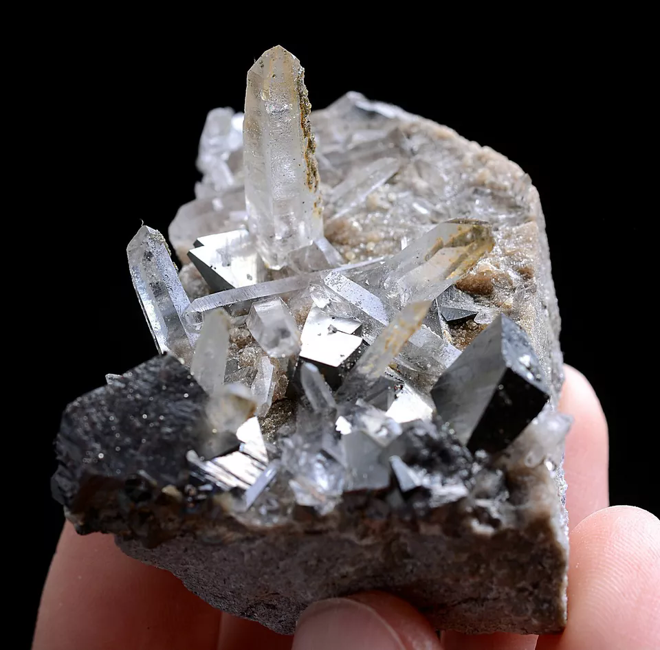 77g Natura Arsenopyrite &Crystal Cluster Mineral Specimen/Yaogangxian China