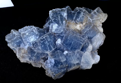 9.7LB New Find Transparent Blue Cube Fluorite Crystal Cluster Mineral Specimen