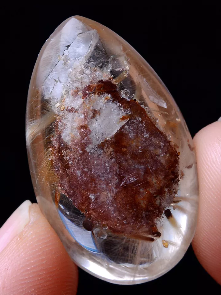 41.60ct Natural Gold Rutilated Quartz Crystal Woman Men Cure Powerful  Pendant