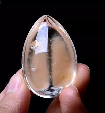 32.88g Natural Clear Rabbit Hair "Stone Inside Stone"Quartz Crystal Pendant