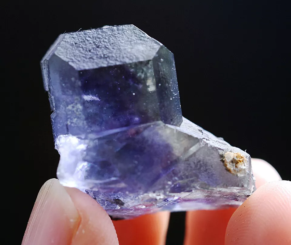 16g  Natural Rare Cube Purple Fluorite Cluster Mineral Specimen/Fujian China