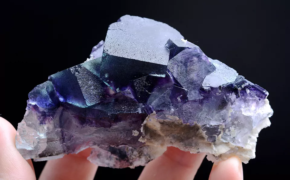 113g Natural Devil's Eye Purple FLUORITE Mineral Specimen/Inner Mongolia  China