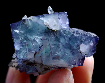 33.0g Natural Bismuthinite Purple FLUORITE Crystal Mineral Specimen/Yaogangxian