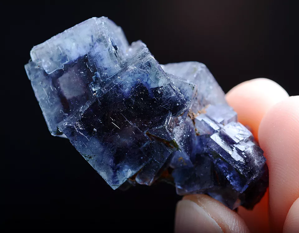 16gNatural Phantom Window Purple FLUORITE Mineral Specimen/Inner Mongolia China