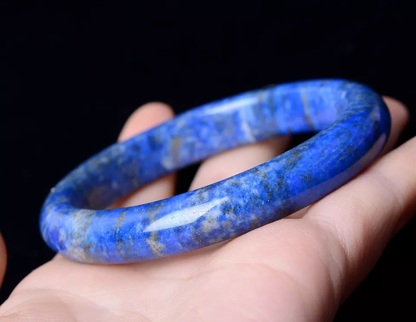 Beautiful Natural Lazurite Gemstone Healing Woman Bangle Inner Diameter  59.8mm