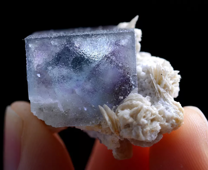 16g Natural Phantom Window Purple Fluorite Calcite Mineral Specimen/Yaogangxian