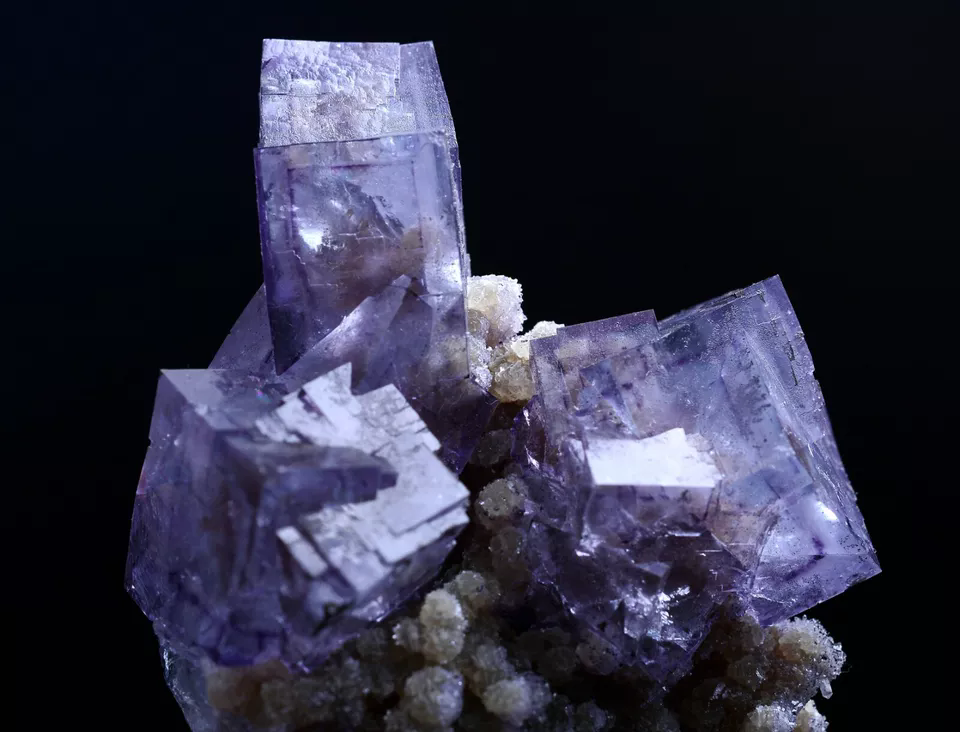 88g Natural Phantom Window Purple FLUORITE Mineral Specimen/Yaogangxian China