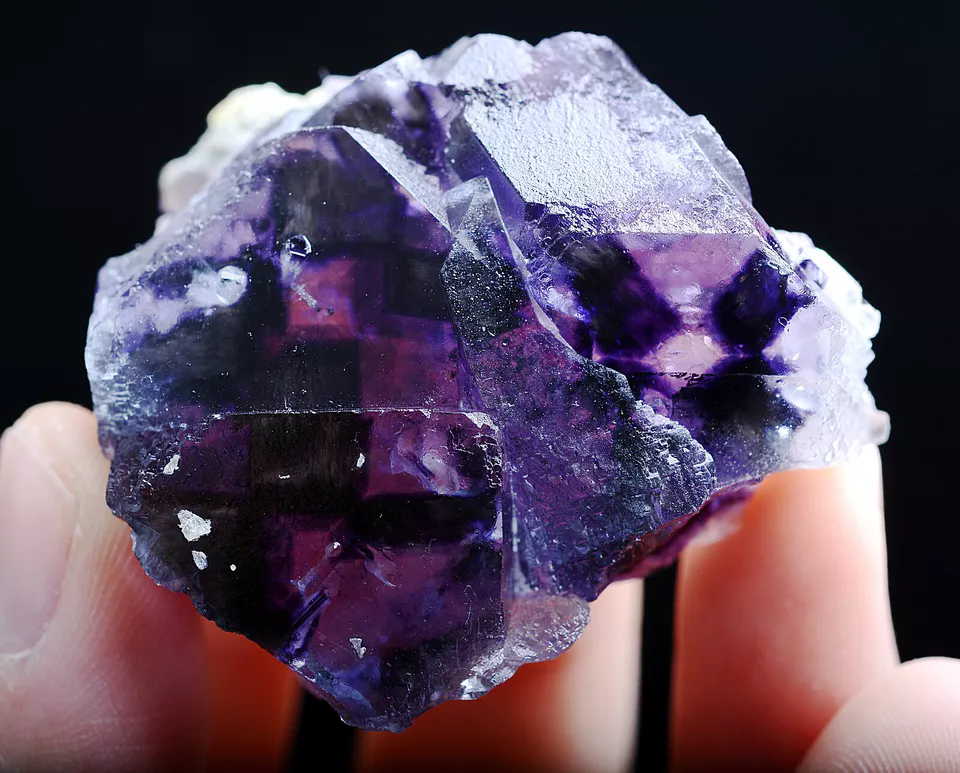 57g Natural Devil's Eye Purple FLUORITE Mineral Specimen/Inner Mongolia  China