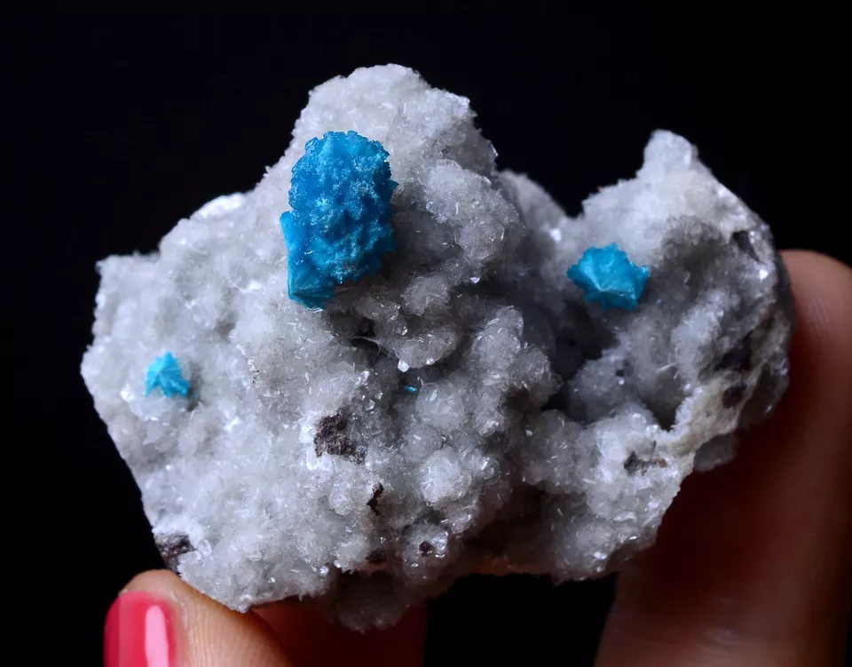 29.24g Natural CAVANSITE & ZEOLITE Crystal Symbiotic Mineral Specimen/ India