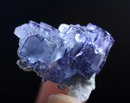 13g Natural Window Purple Fluorite & Pyrite Mineral Specimen/Yaogangxian  China