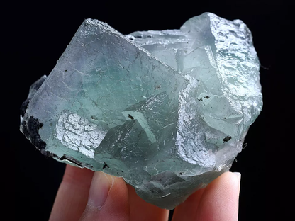 225gNatural Phantom Window Green Purple Cubic Fluorite CLUSTER Mineral  Specimen