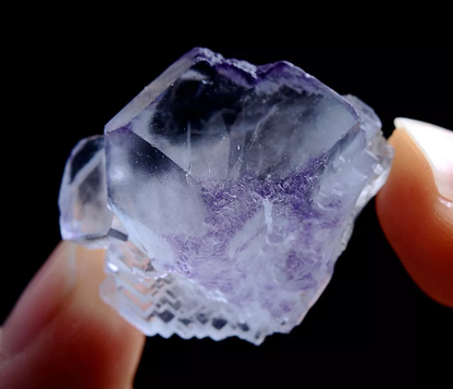 13g Natural Phantom Purple Fluorite Mineral Specimen / Yaogangxian  China