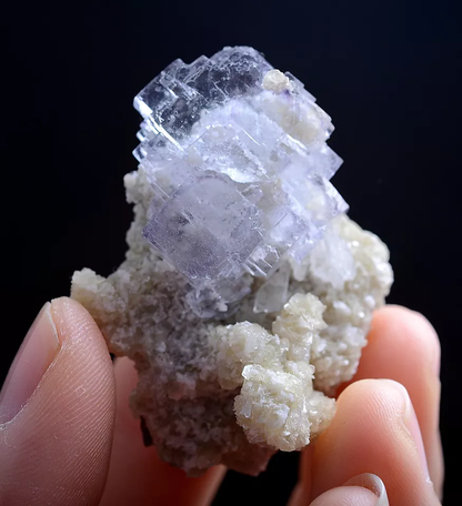 25g Natural Purple Fluorite Crystal Dolomite Stone Mineral Specimen/YaoGangXian