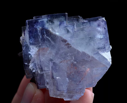 108g Natural Phantom Purple Fluorite & Scheelite Mineral Specimen/ Yaogangxian