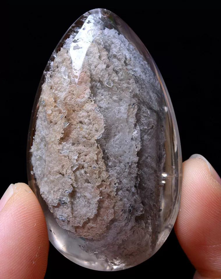 39.81g Natural Ghost White Thousand layer Phantom Quartz Crystal Pendant  Healin