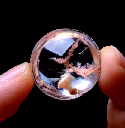 64.10ct Rare Natural Phantom Rabbit Hair Rutilated Quartz Crystal Cure  Pendant