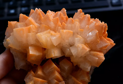 445g Natural New Varieties Yellow Tower Calcite Mineral Specimen/ China