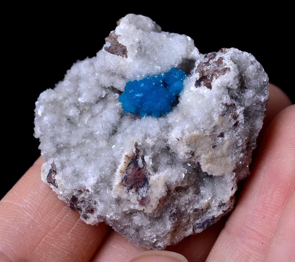 19.99g Natural CAVANSITE & ZEOLITE Crystal Symbiotic Mineral Specimen/India