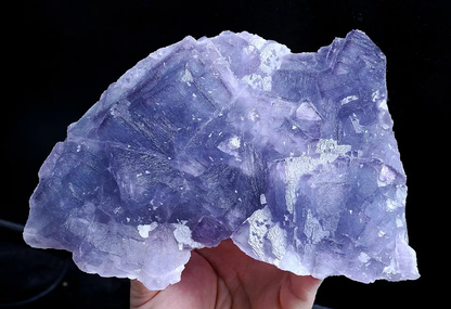 1733g Natural Phantom Window Cube Blue Purple Fluorite Mineral Specimen/ China