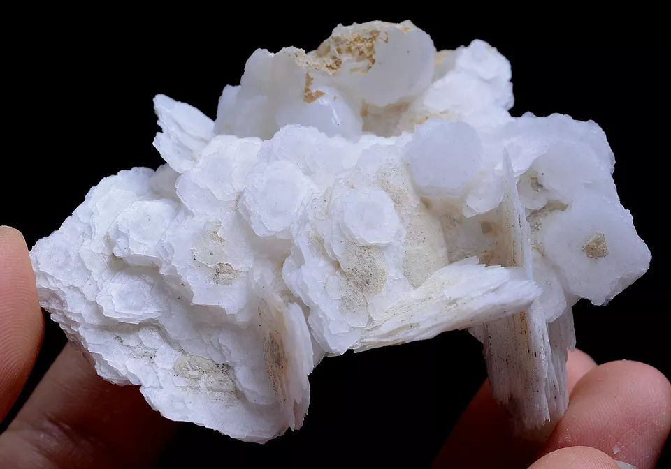 44.0g New Find Natural Rare White Ladder-Like Calcite & Crystal Mineral Specimen