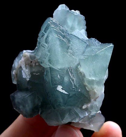 99g Natural Phantom Window Green Cubic Fluorite CLUSTER Mineral Specimen