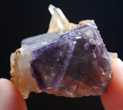 27.0gNatural Complete Purple Fluorite Crystal Mineral Specimen/ YaogangxianChina