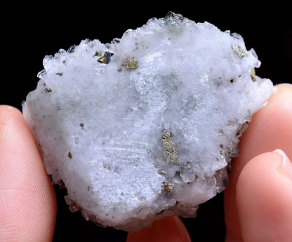 NEWLY DISCOVERED CRYSTAL CLUSTER & CHALCOPYRITE SYMBIOTIC MINERAL SAMPLES 22g