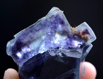 115g Natural Devil's Eye Purple FLUORITE Mineral Specimen/Inner Mongolia  China