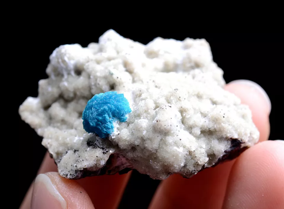 18.0g Natural CAVANSITE & ZEOLITE Crystal Symbiotic Mineral Specimen/ India