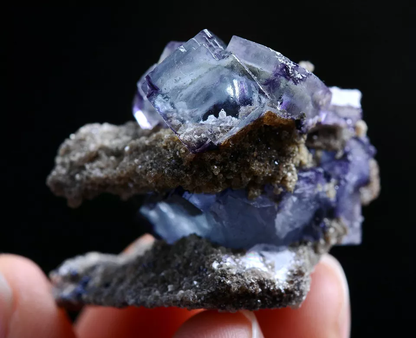 20g Natural Phantom Window Purple Fluorite Mineral Specimen/ Yaogangxian  China