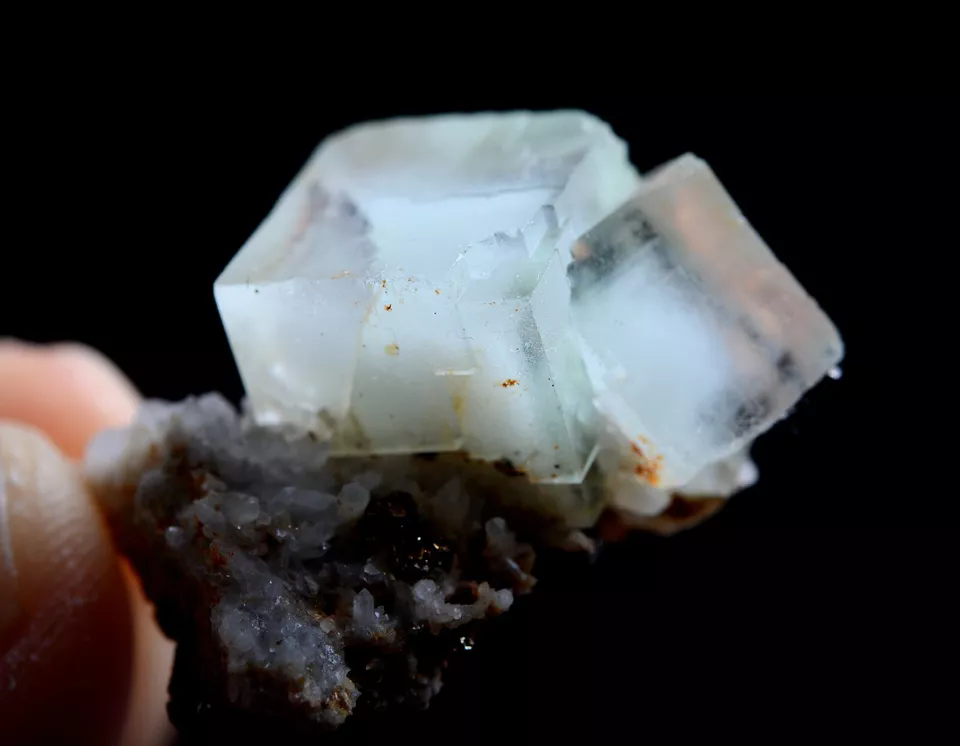 7g Natural Phantom Window Green Fluorite Mineral Specimen/Yaogangxian China