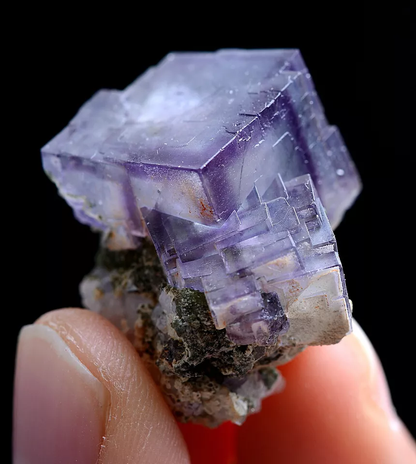 15g Natural Phantom Window Purple Fluorite Mineral Specimen/ Yaogangxian  China