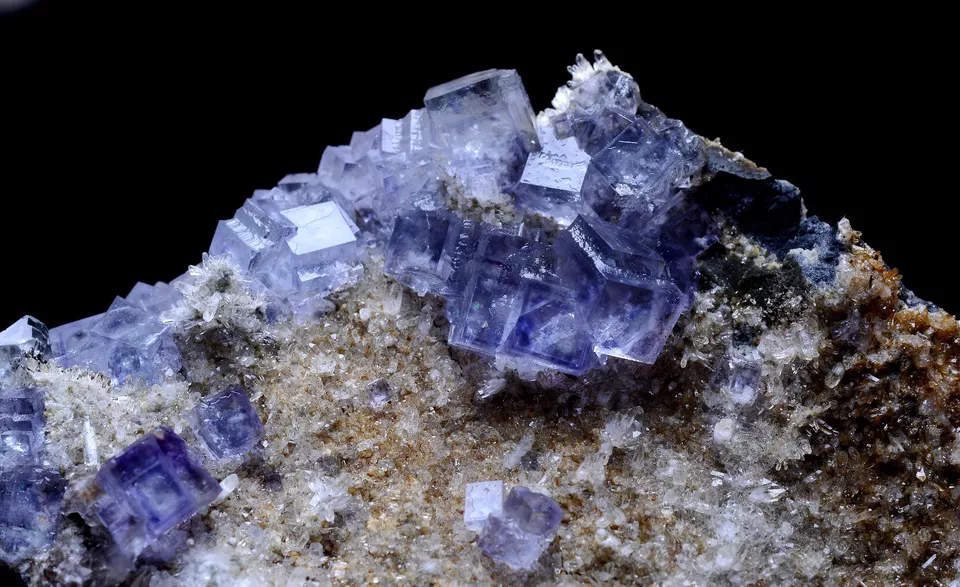 221.1g MUSEUM COLLECTION NEWLY DISCOVERED RARE PURPLE FLUORITE MINERAL  SAMPLES