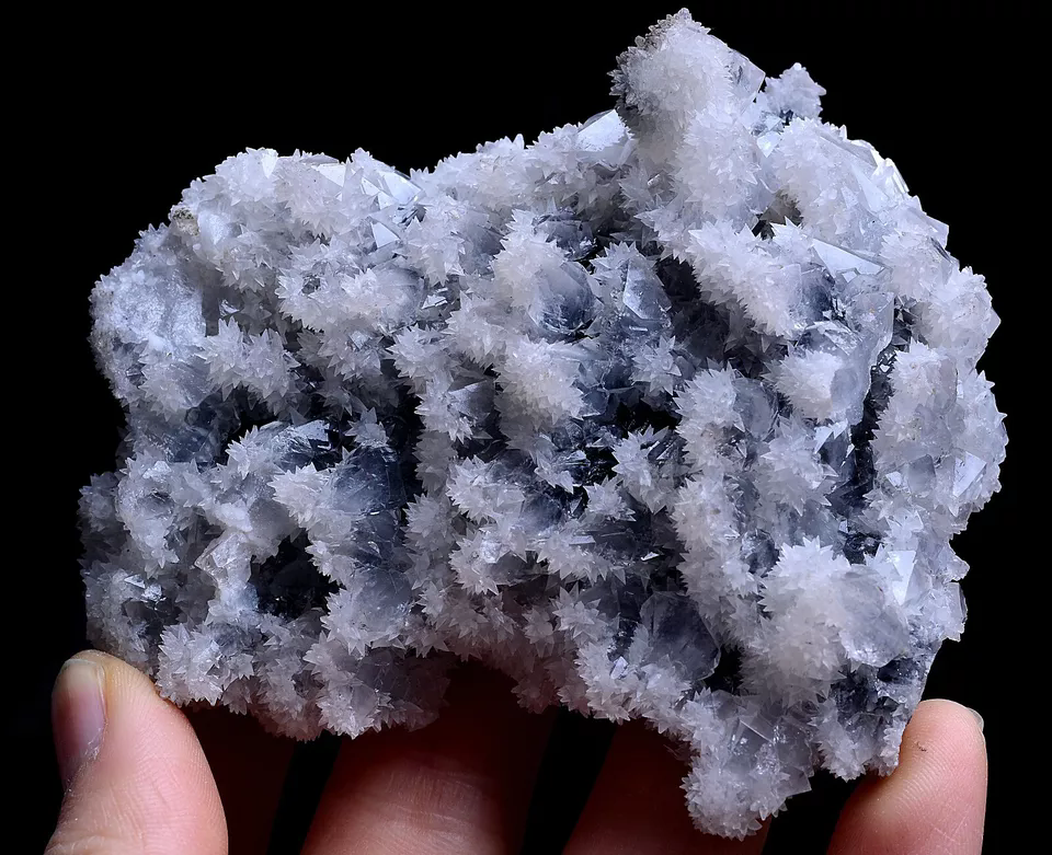 161g Natural Transparent Rare Species “snow” Crystal Cluster Mineral Specimen