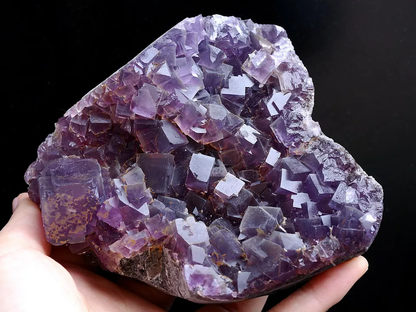 788g Natural Phantom Window Purple Fluorite CRYSTAL CLUSTER Mineral Specimen