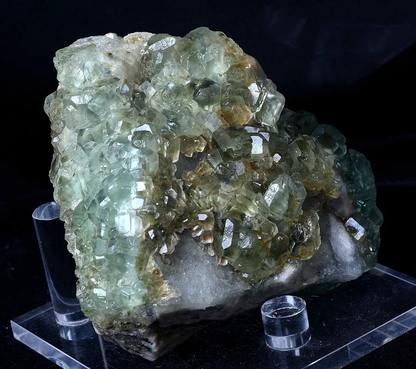 1124g Newly DISCOVERED RARE GREEN CUBE FLUORITE CRYSTAL MINERAL SPECIMEN/China