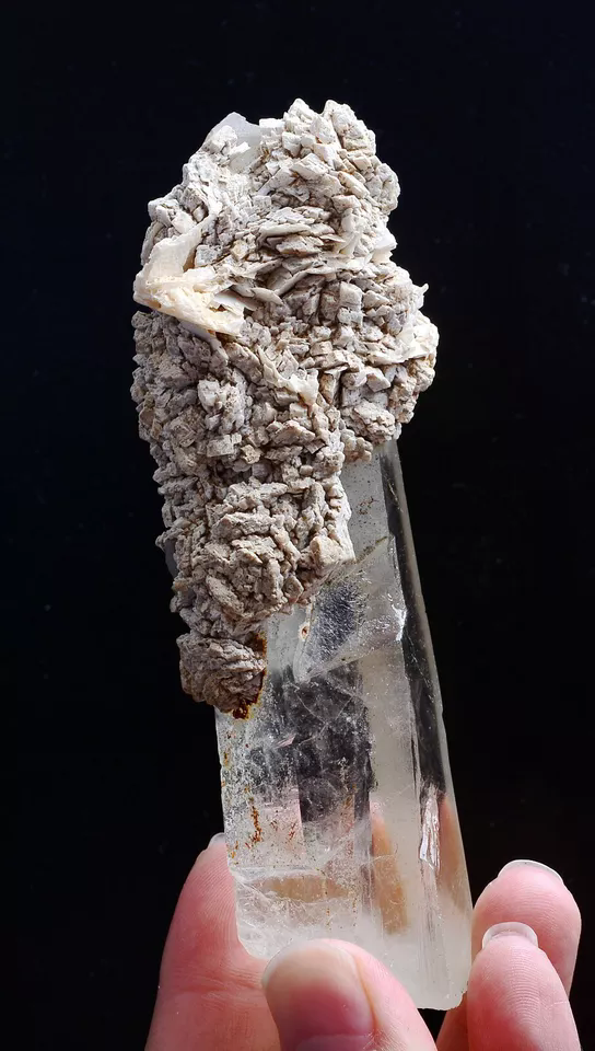 239g  Natural QUARTZ Crystal Calcite Mineral Specimens/Inner Mongolia  China