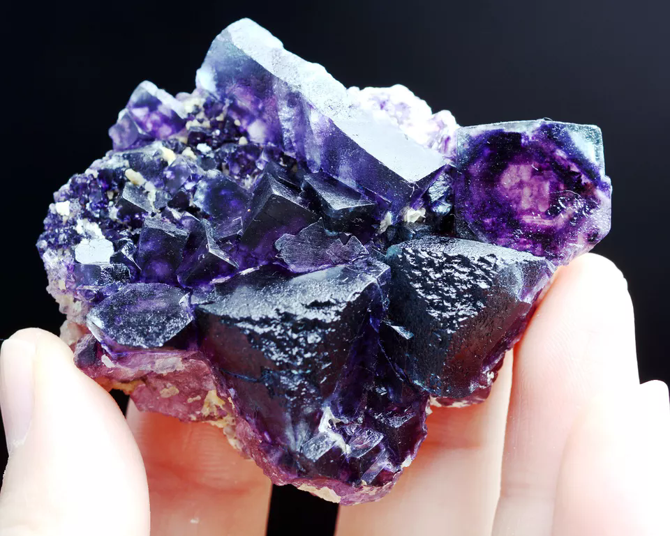 52g Natural Devil's Eye Purple FLUORITE Mineral Specimen/Inner Mongolia  China