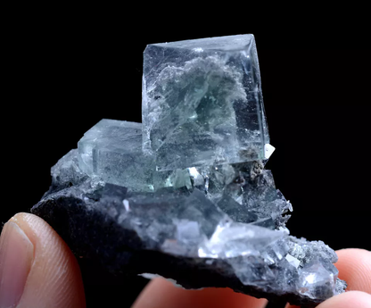 31.0g Natural Rare lucency Ghost Fluorite Mineral Specimen/ Xianghuapu China