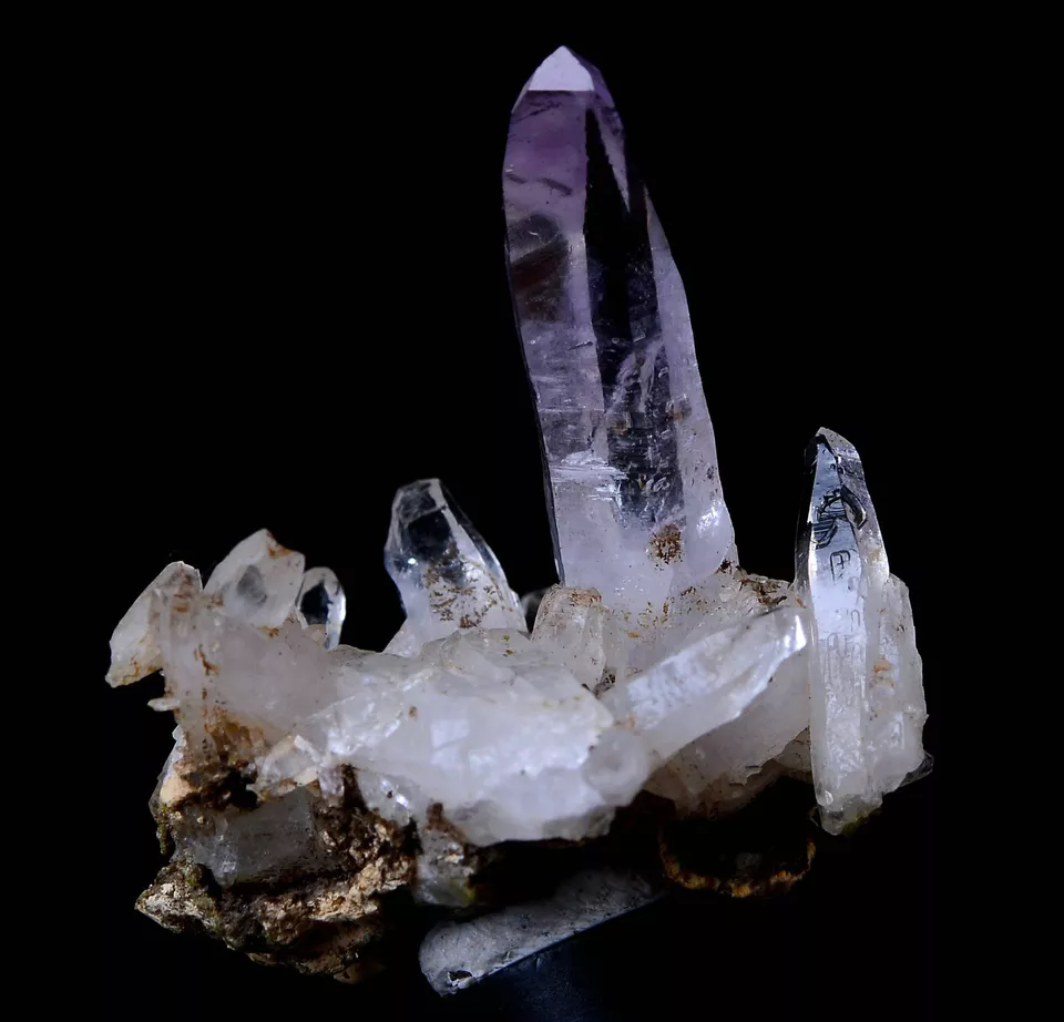 5.45g NATURAL Amethyst Quartz Skeletal Crystal Point Mineral Specimen/Mexico