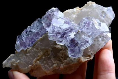 149g Natura Clear Purple FLUORITE  CRYSTAL Mineral Specimen/Yaogangxian China