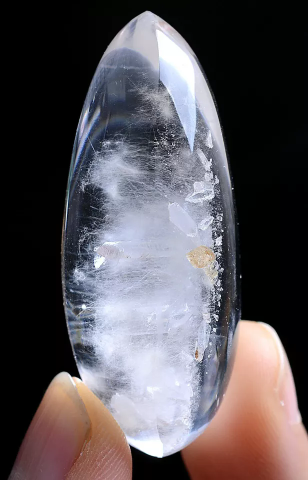 26g Natural Clear Rabbit Hair "Stone Inside Stone"Quartz Crystal Pendant