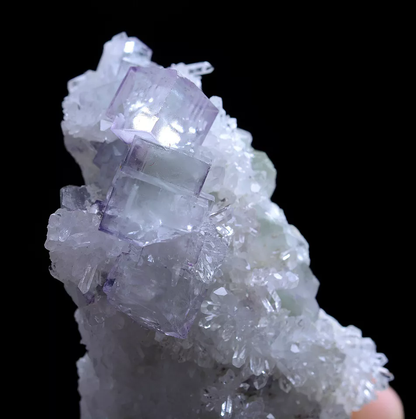 39g Natural Clear Purple Green FLUORITE Crystal Mineral Specimen/China