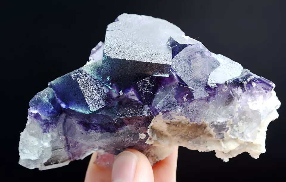 113g Natural Devil's Eye Purple FLUORITE Mineral Specimen/Inner Mongolia  China