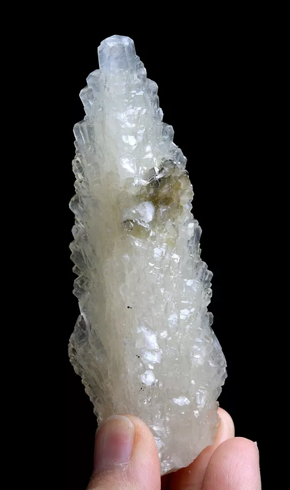 85g Natural “Angel Wings” White Calcite Green Crystal Mineral Specimen/  China