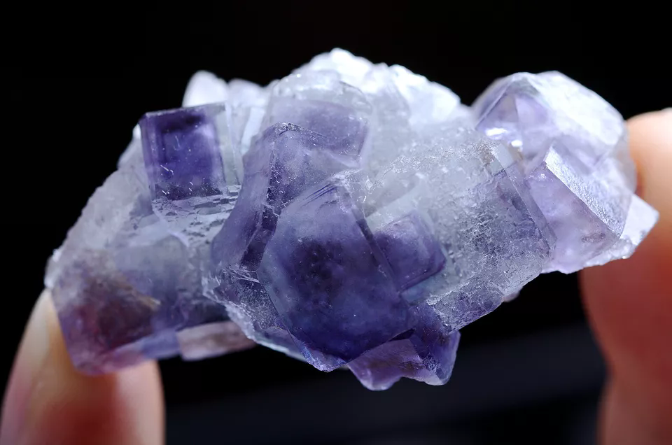 25g Natural Rare Window Purple FLUORITE Mineral Specimen/Yaogangxian China