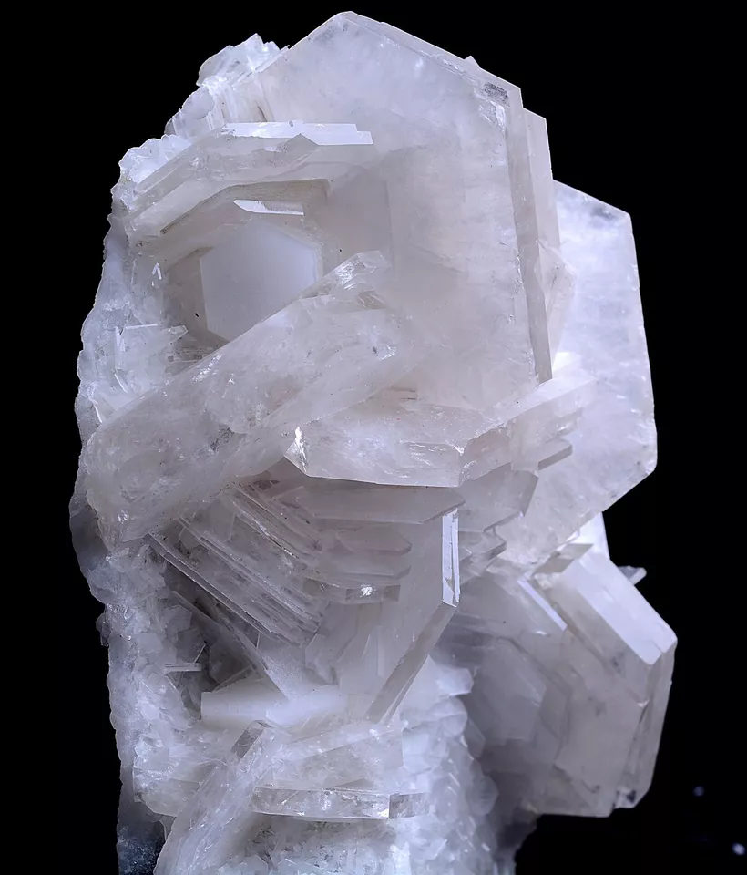 771g Complete Natural  Rare White ladder-Like Calcite Mineral Specimen/ China