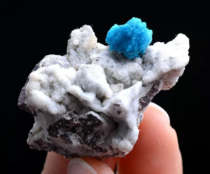 14g Natural CAVANSITE & ZEOLITE Crystal Symbiotic Mineral Specimen/ India